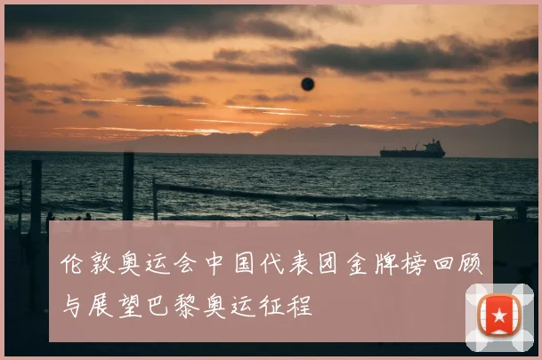 伦敦奥运会中国代表团金牌榜回顾与展望巴黎奥运征程